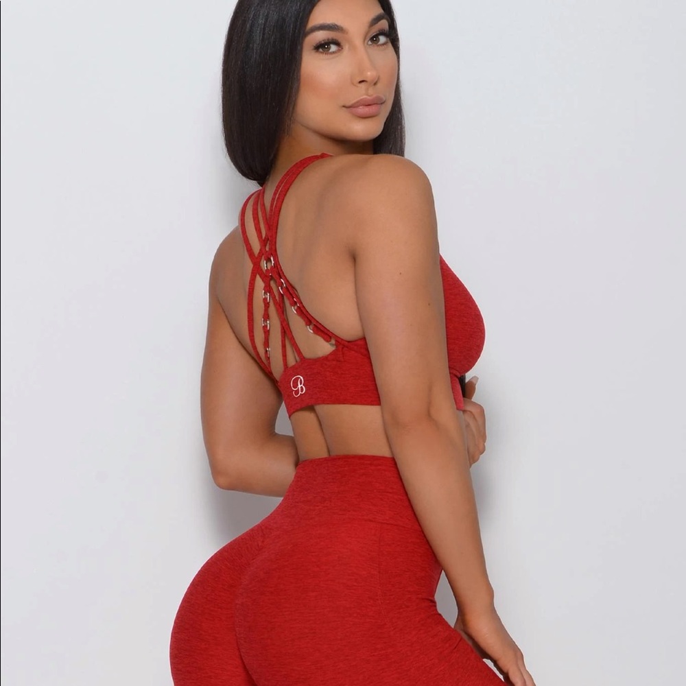 Bombshell Sportswear Red Bra